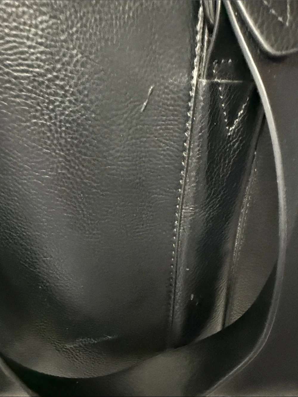 Zara Black Leather Duffel Bag with Removable Strap